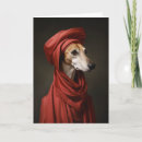 Recherche de saluki vœux cartes Rouge