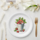 Recherche de fruit assiettes en papier Fraises