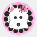 Recherche de westie dog stickers Mignon