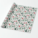 Search for winter forest wrapping paper Green
