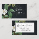 Recherche de appelé cartes visite Aquarelle florale