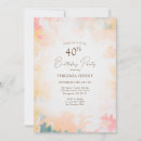 Search for watercolor 40th birthday invitations Party