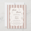 Search for stripe bridal shower invitations Hand drawn