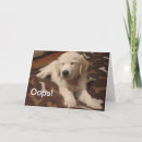Recherche de chien désolé vœux cartes Golden retriever