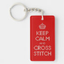 Search for cross rectangular keychains Embroidery