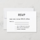 Search for customer rsvp cards Black and white
