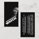 Search for watch business cards Security