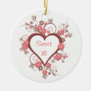 Search for sweet 16 ornaments Heart