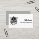 Search for owl business cards Grey
