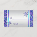 Search for snowflake place cards Purple