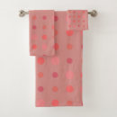 Search for salmon pink bath towels Dots