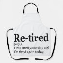 Search for funny retired aprons Husband