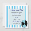 Search for silhouette wedding invitations Blue