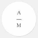 Search for chic monogram wedding stickers Trendy