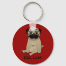 Search for cartoon pug keychains Pugs