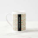 Recherche de orange floral tasses Monogramme