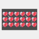 Search for romance rectangle stickers Heart
