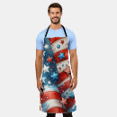 Search for stars and stripes aprons Fourth of july