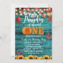 Search for pumpkin 1st birthday invitations Autumn leaves