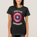 Search for jesus is my superhero tshirts God