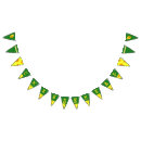 Search for green and gold bunting flags Sports