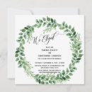Search for green wreath invitations Calligraphy