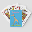 Search for cartoon giraffe playing cards Safari