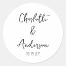 Search for whimsical wedding stickers Simple