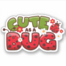 Search for bugs and kisses stickers Ladybug