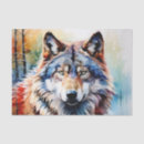 Search for wolf tissue paper Landscape