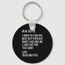Search for funny brother keychains Retro