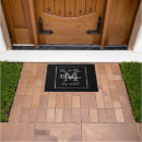 Search for black and white doormats Initials