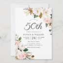 Search for flower 50th anniversary invitations Flowers