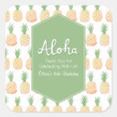 Search for luau thank you stickers Pineapple
