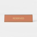 Search for reserved tabletop signs Gold