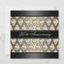 Search for diamond wedding anniversary invitations Gold