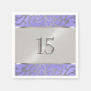 Search for silver and purple napkins Lavender