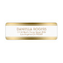 Search for gold border return address labels White
