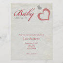 Search for red and black baby shower invitations Heart