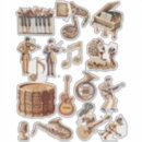 Recherche de musical instrument stickers Musiciens