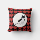 Search for black and white red heart pillows Hearts
