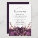 Recherche de purple quinceanera invitations Floral