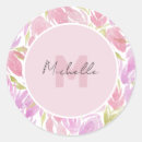 Search for fuchsia stickers Monogrammed