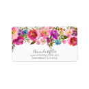 Search for pink and purple return address labels Pretty