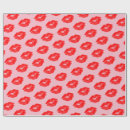Search for love kiss wrapping paper Red