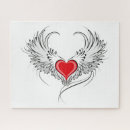 Search for angel wings puzzles Heart
