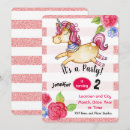 Search for unicorn editable invitations Pink