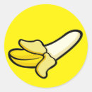 Search for cartoon banana stickers Yellow