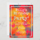 Search for red abstract invitations Colourful