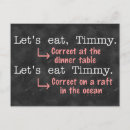 Recherche de grammaire cartes postales Humour